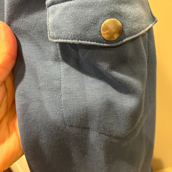 Men’s Banana Republic Shirt XL Blue Quarter Button Up - Picture 2 of 9